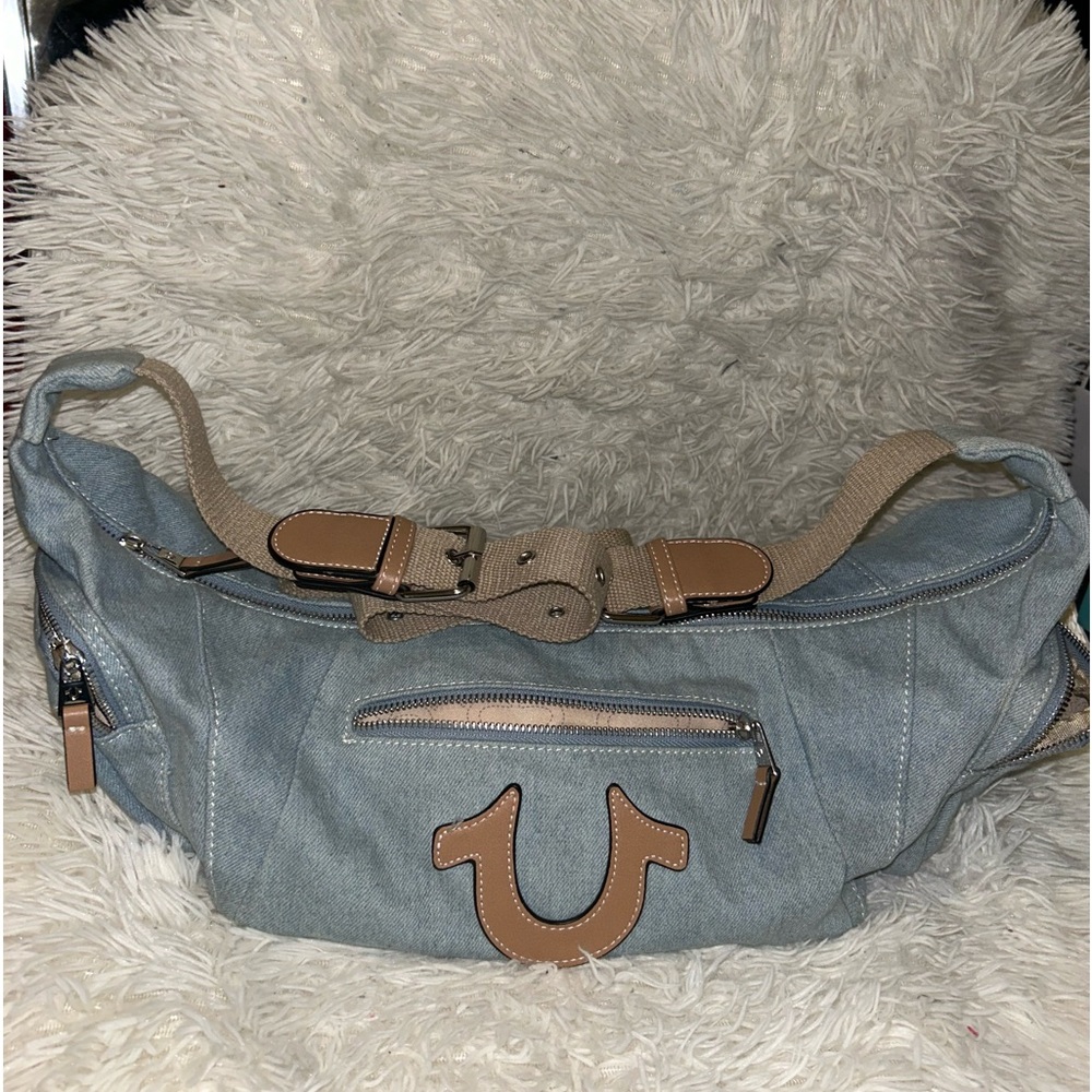 True Religion XS duffle bag, side bag or crossbody strap adjustable